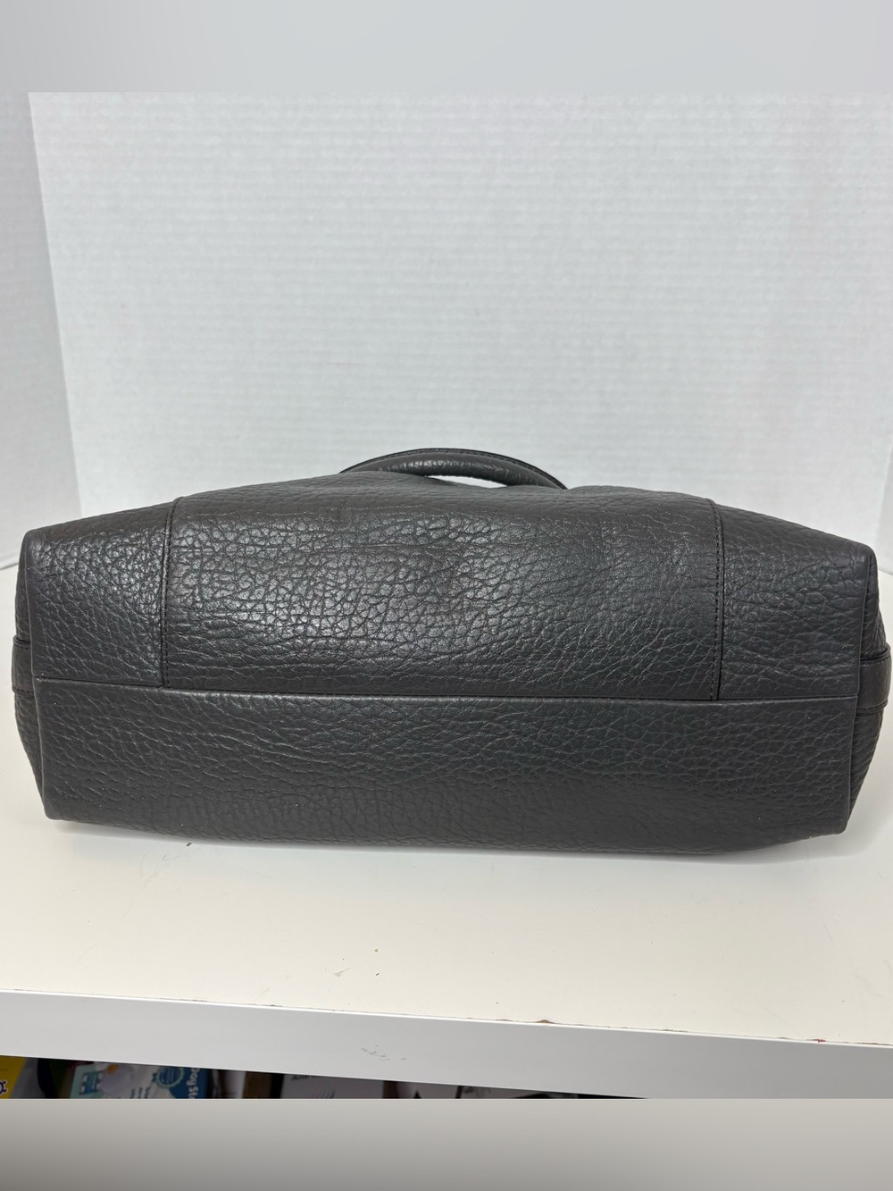 Coach Legacy Rory Textured Pebbled Leather Bobo in the Graphite/Berry colorway - Picture 14 of 17